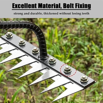 Weeding Rake in Carbon Steel with Soft Grip Handle and Replaceable Tines