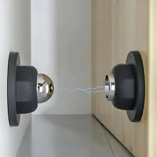 Adhesive Magnetic Door Stopper with Stainless Steel Design