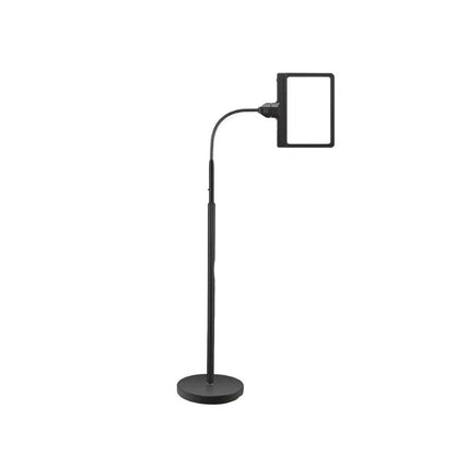 Adjustable Gooseneck Floor Lamp with 5X Magnification and Full-Page Lens
