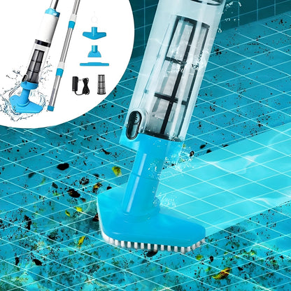 Cordless Pool Cleaner with Versatile Cleaning Attachments