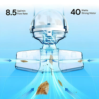 Cordless Pool Cleaner with Versatile Cleaning Attachments