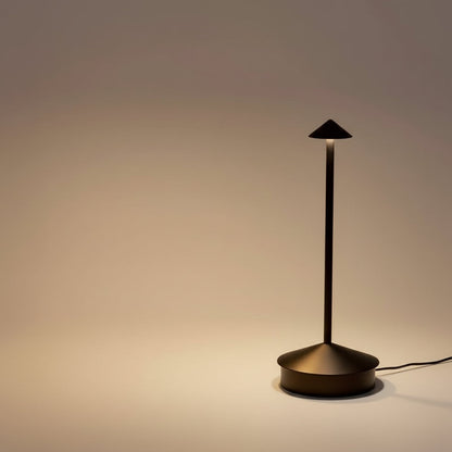Portable LED Table Lamp with Touch Activation and Adjustable Colors