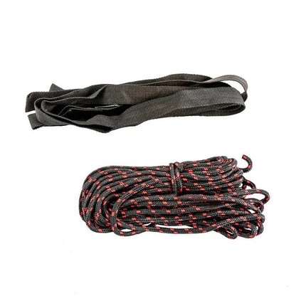 Overhead Bike Storage System with Protective Hooks and Safety Strap, 132 lb Capacity