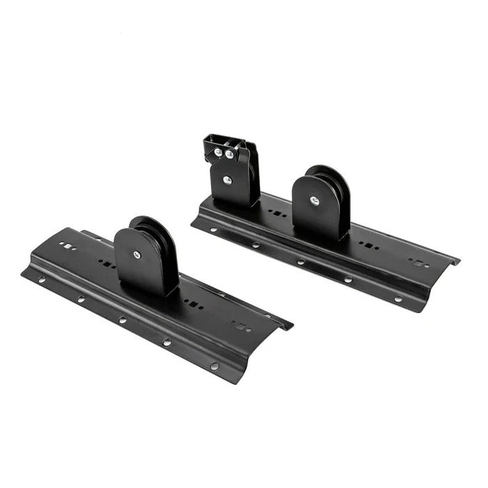 Overhead Bike Storage System with Protective Hooks and Safety Strap, 132 lb Capacity