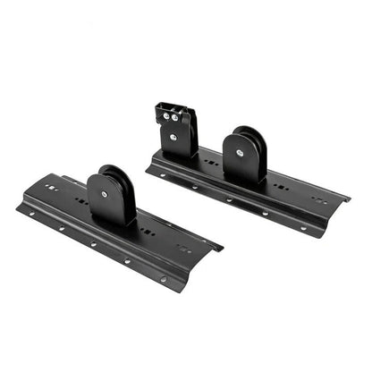 Overhead Bike Storage System with Protective Hooks and Safety Strap, 132 lb Capacity
