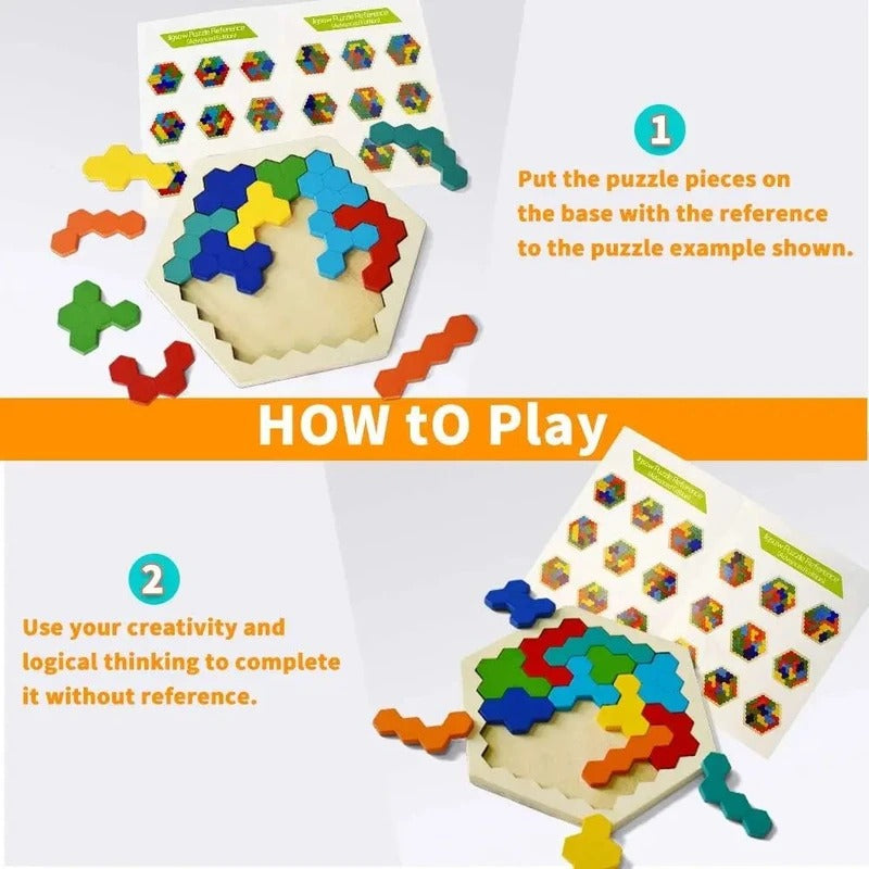 Engaging 3D Hexagon Puzzle Game for Cognitive Development