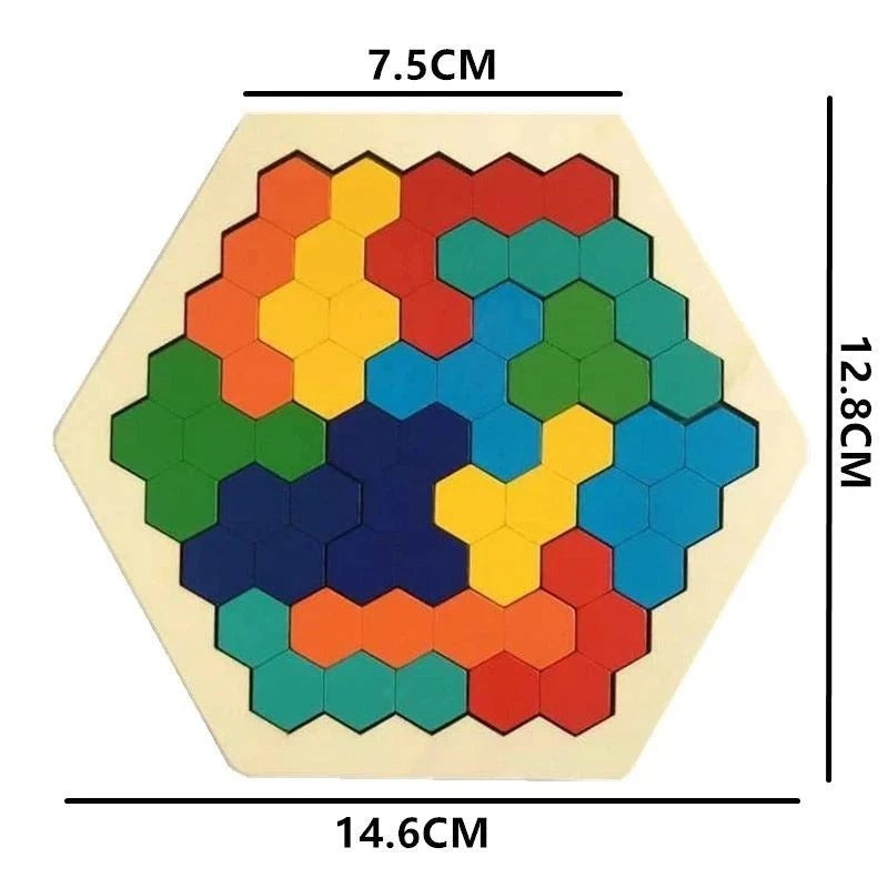 Engaging 3D Hexagon Puzzle Game for Cognitive Development