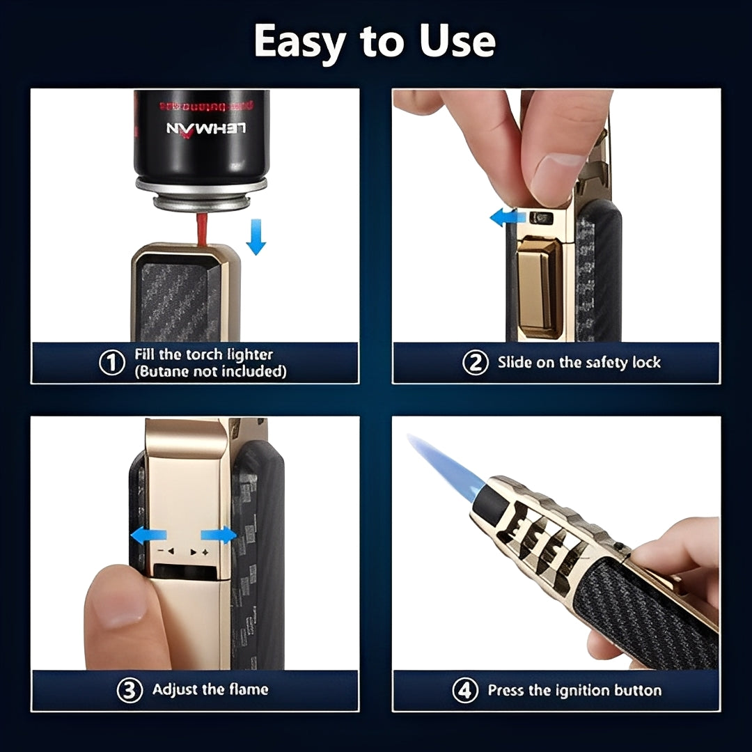 All-Weather Refillable Lighter for Outdoor Adventures
