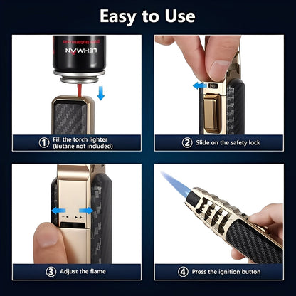All-Weather Refillable Lighter for Outdoor Adventures