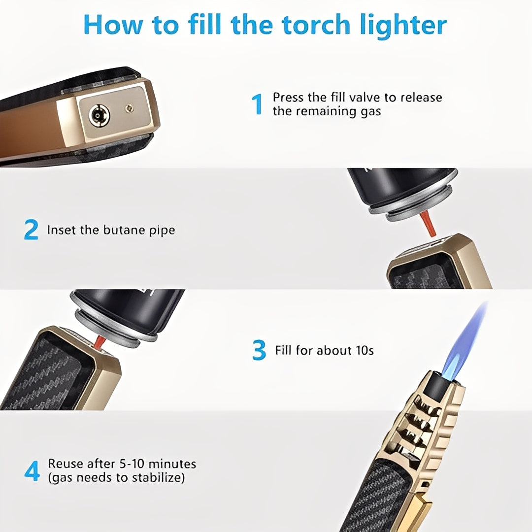 All-Weather Refillable Lighter for Outdoor Adventures
