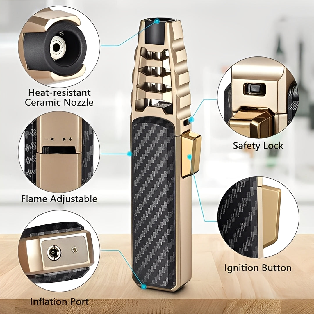 All-Weather Refillable Lighter for Outdoor Adventures