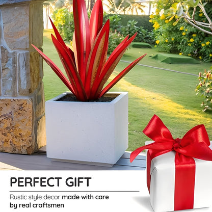 Rust-Finished Metal Agave Art Sculpture for Indoor and Outdoor Use