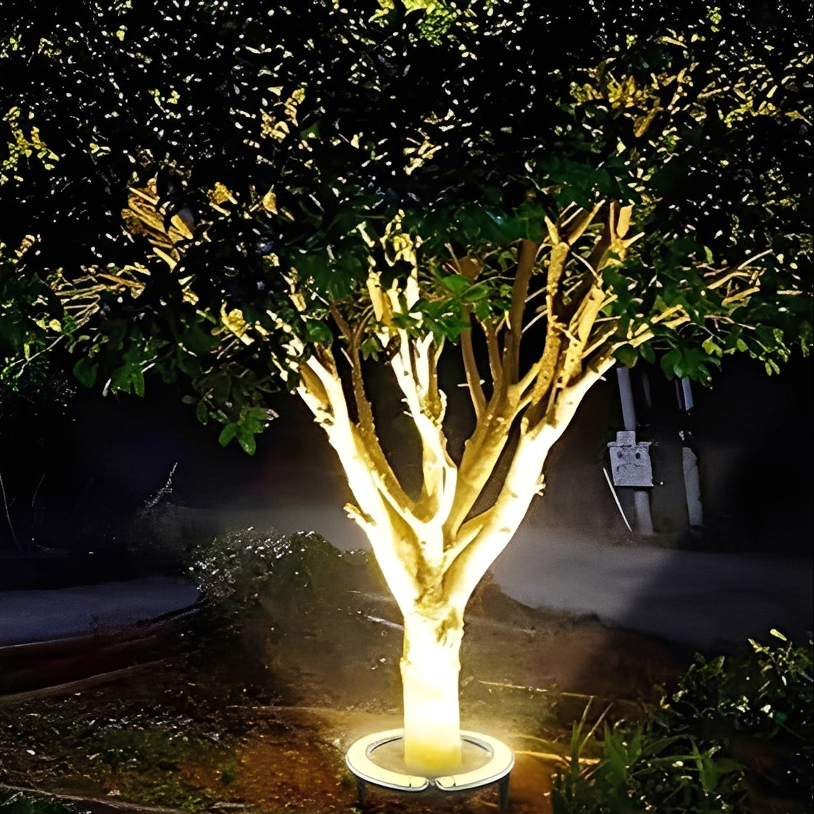 LED Landscape Spotlight in Warm White with Ground Stake and Weatherproof Design