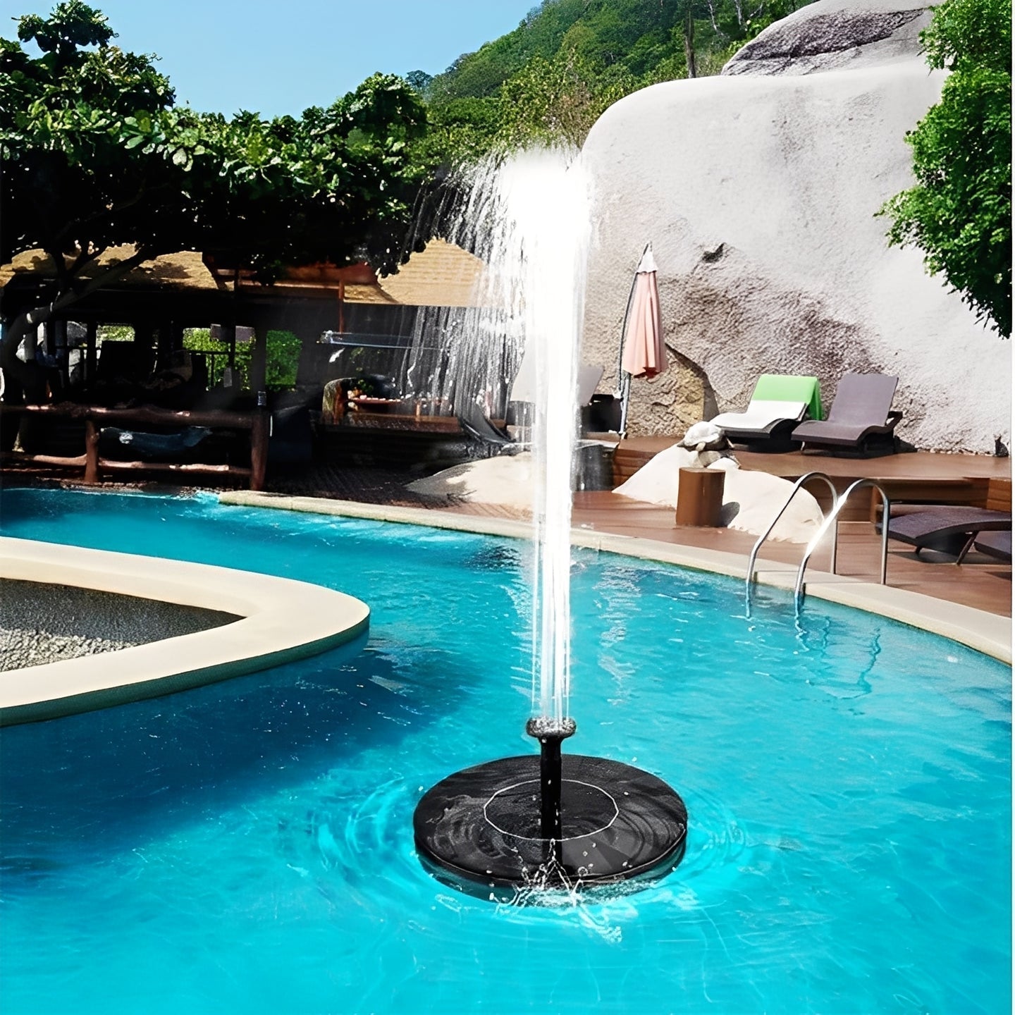 Eco-Friendly Solar Water Feature Pump with Customizable Sprays