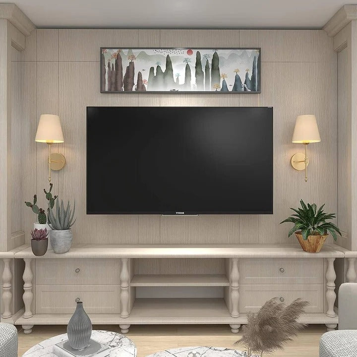 Adjustable Brightness Cordless Wall Light with Remote, 630 Lumens