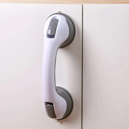Safety Grip for Bathroom with Double Suction Cups and Secure Latches