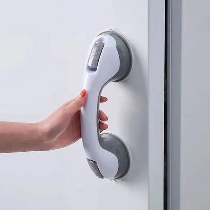 Safety Grip for Bathroom with Double Suction Cups and Secure Latches