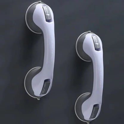 Safety Grip for Bathroom with Double Suction Cups and Secure Latches