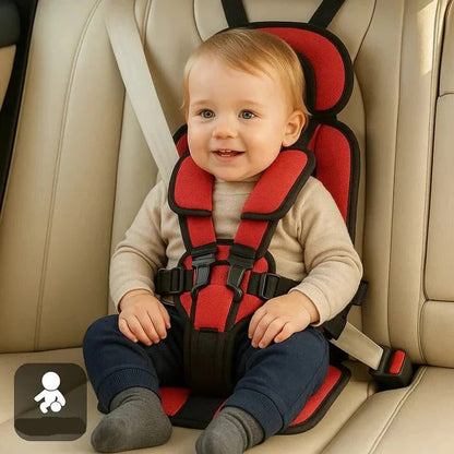 Compact Travel Booster Seat with 5-Point Safety Harness