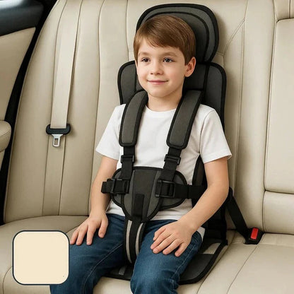 Compact Travel Booster Seat with 5-Point Safety Harness