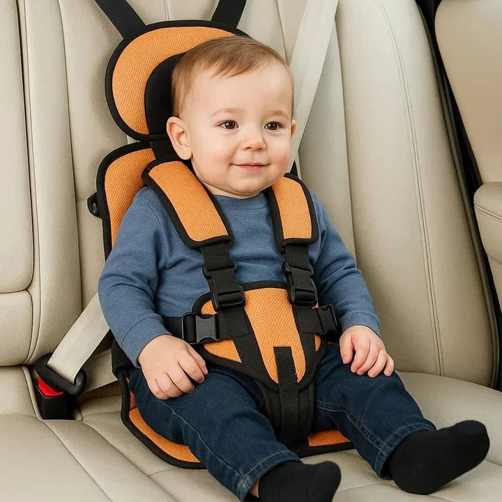 Compact Travel Booster Seat with 5-Point Safety Harness