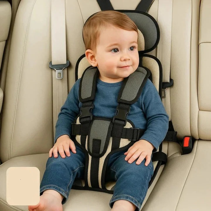 Compact Travel Booster Seat with 5-Point Safety Harness