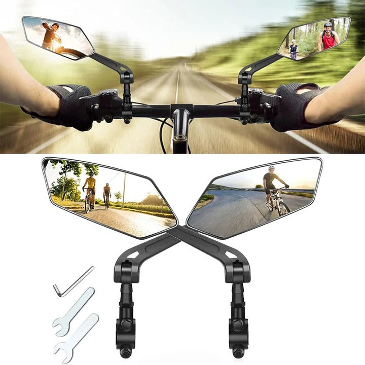 Enhanced Visibility Dual Pack Bicycle Side Mirrors