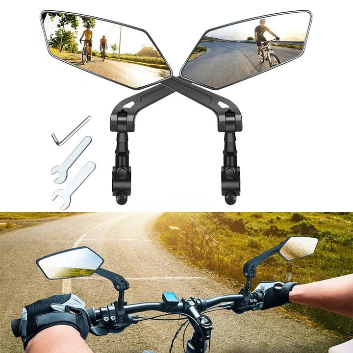 Enhanced Visibility Dual Pack Bicycle Side Mirrors