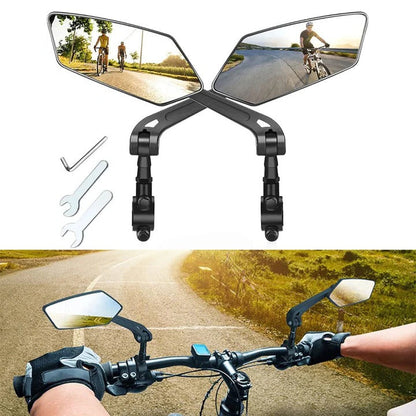 Enhanced Visibility Dual Pack Bicycle Side Mirrors