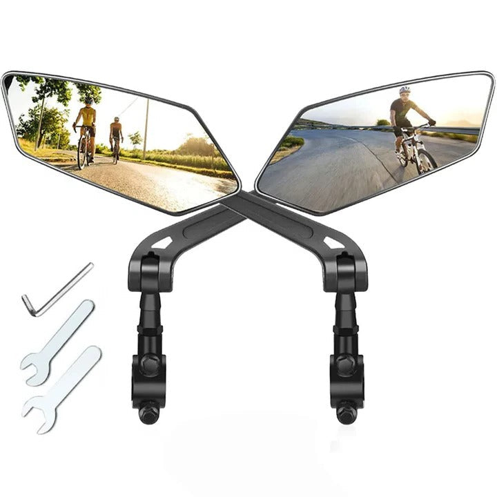 Enhanced Visibility Dual Pack Bicycle Side Mirrors