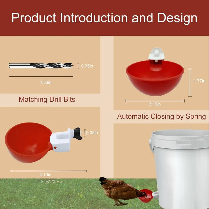 Smart 10-Piece Poultry Hydration System for Farms
