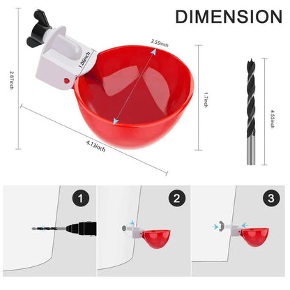 Smart 10-Piece Poultry Hydration System for Farms