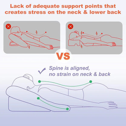 Post-Surgery Comfort Pillow for Stomach Sleepers