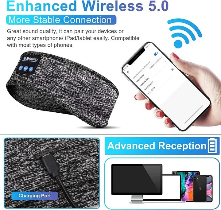 Versatile Wireless Sleep Headband and Sports Earphones