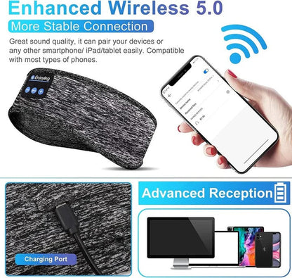 Versatile Wireless Sleep Headband and Sports Earphones