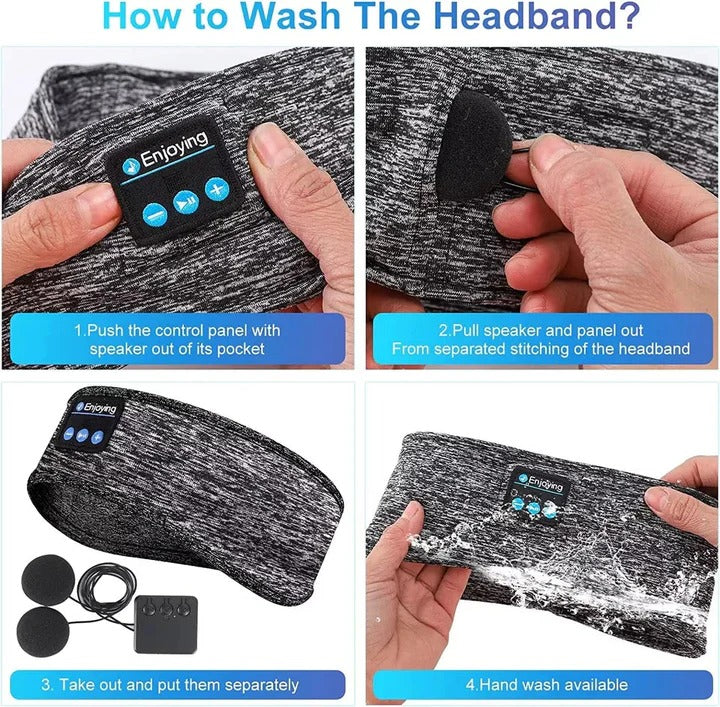 Versatile Wireless Sleep Headband and Sports Earphones
