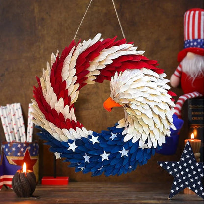 Patriotic Eagle Door Sign for Independence Celebrations