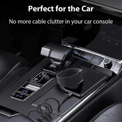 Self-Coiling Magnetic Charging Cable for Hassle-Free Use