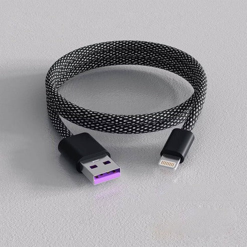 Self-Coiling Magnetic Charging Cable for Hassle-Free Use
