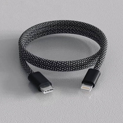 Self-Coiling Magnetic Charging Cable for Hassle-Free Use