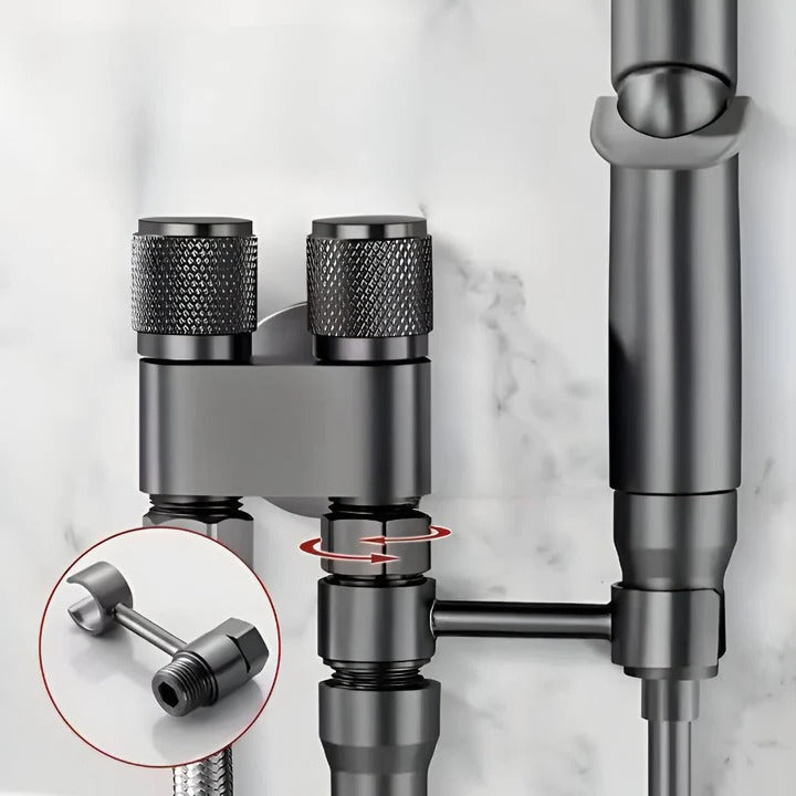 Wall-Mounted Hygiene Sprayer with Durable Brass Build