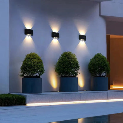 Weatherproof Solar Wall Light with Dusk-to-Dawn Sensor