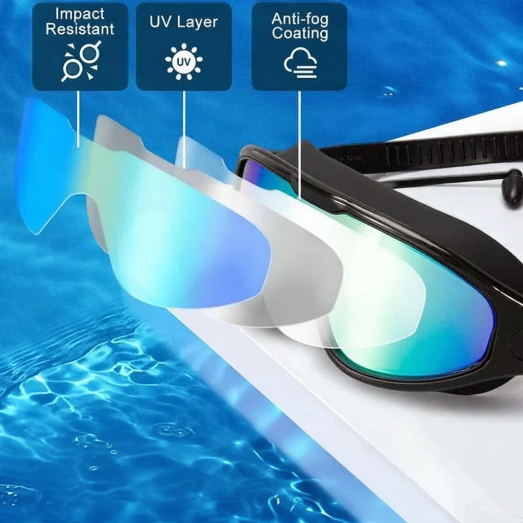 ClearSight Swim Goggles with Enhanced Peripheral Vision