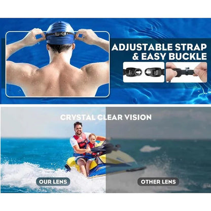 ClearSight Swim Goggles with Enhanced Peripheral Vision