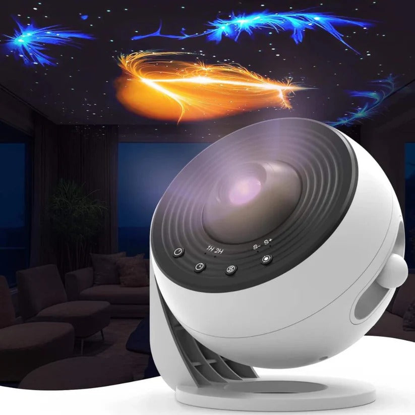 Cosmic Dream LED Projector with 13 Space Disks and Whisper-Quiet Rotation