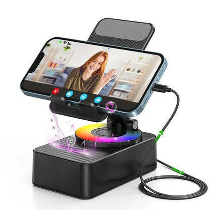 Portable Multi-Function Stand with Bluetooth Speaker & Charger