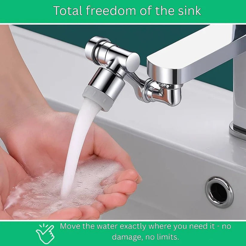 360-Degree Rotating Faucet Attachment with Dual Spray Options