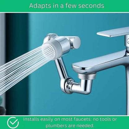 360-Degree Rotating Faucet Attachment with Dual Spray Options