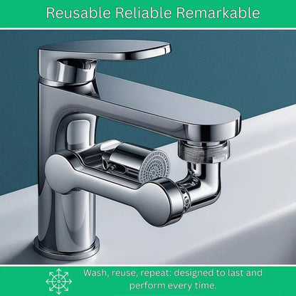 360-Degree Rotating Faucet Attachment with Dual Spray Options