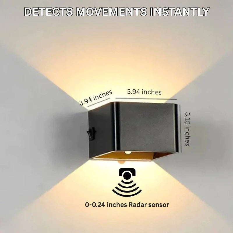 Versatile Magnetic Wall Lamp with Rechargeable Battery and Custom Brightness